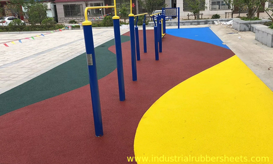 70 Shore A Colored EPDM Rubber Granules with 18% EPDM Content Made from Virgin EPDM for Running Tracks and Playgrounds