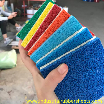 70 Shore A Colored EPDM Rubber Granules with 18% EPDM Content Made from Virgin EPDM for Running Tracks and Playgrounds