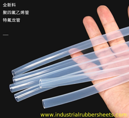 High Performance PTFE Tubing and PTFE Hose with 90 Shore A Hardness, 0.5mm - 50mm Diameter Range, and 200% Elongation