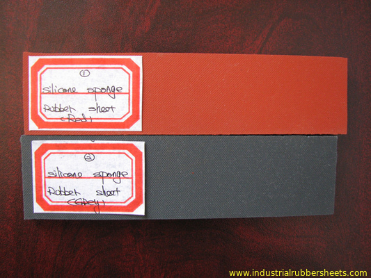 Close Cell Silicone Sponge Rubber Sheet / Silicone Foam Rubber Sheet Backing 3m Adhesive