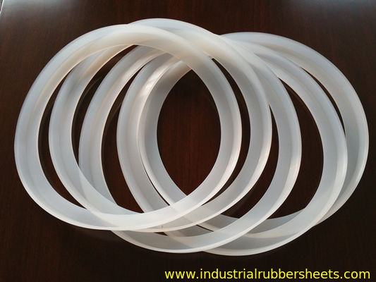 Industrial Grade White Silicone Rubber Washers Smooth Surface With RoHS Certificate
