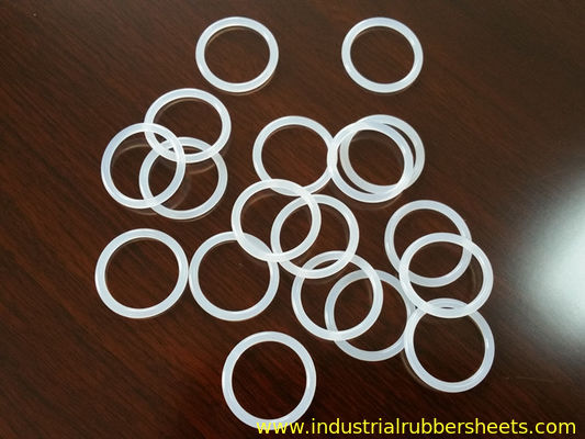 Industrial Grade White Silicone Rubber Washers Smooth Surface With RoHS Certificate
