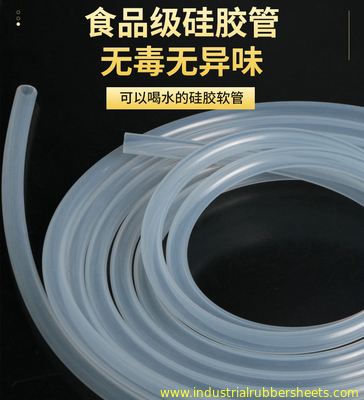 Translucent Food Grade Silicone Hose 1-50mm ID 200°C Resistant