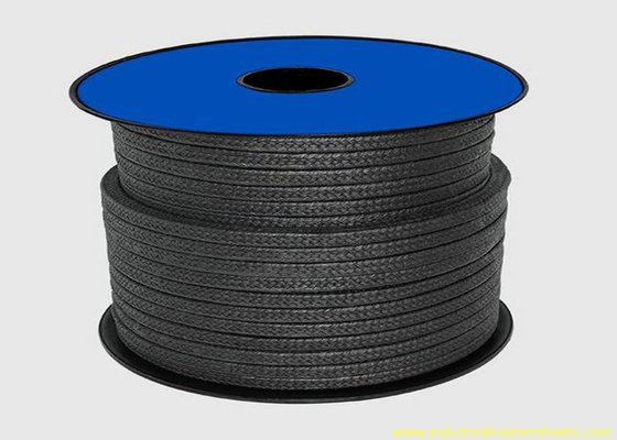 Imballaggio nero del teflon PTFE per la corda del materiale di sigillamento/dell'imballaggio ghiandola della grafite