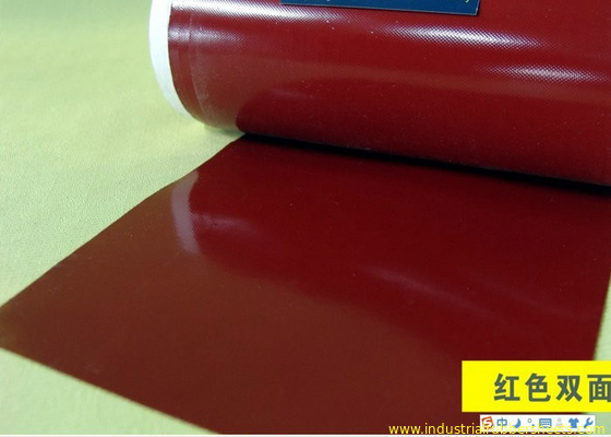Strato termoresistente rosso scuro Rolls della gomma di silicone di rinforzo per inserire tessuto 1PLY