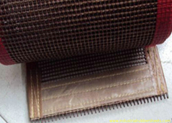 Maglie 10 x 10mm, nastro trasportatore del commestibile di resistenza al calore PTFE della maglia del teflon