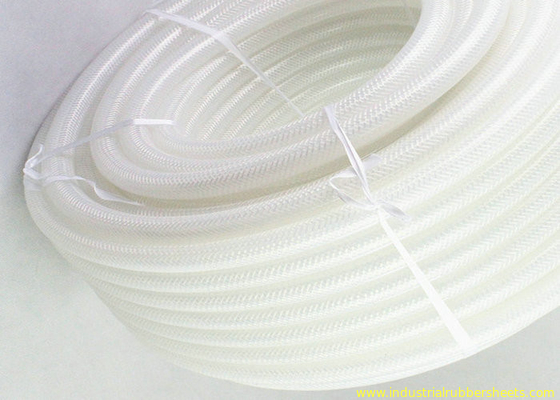 La metropolitana del silicone del commestibile/tubo flessibile trasparenti del silicone rinforza con il materiale del poliestere