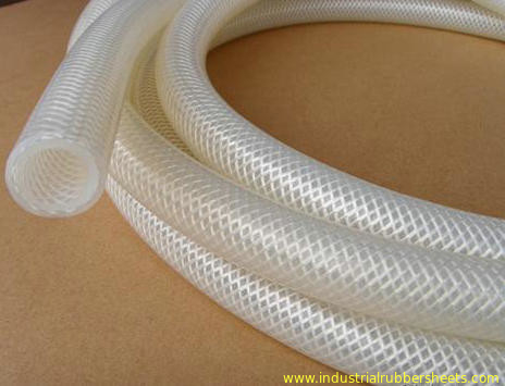 Tubo flessibile intrecciato pressurizzato su misura del silicone, estrusione di tubi del silicone