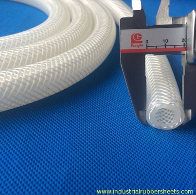 Tubo flessibile intrecciato pressurizzato su misura del silicone, estrusione di tubi del silicone