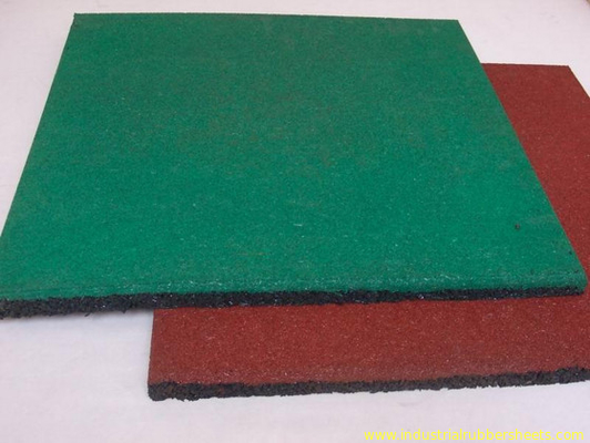 Stuoia di gomma industriale di caduta del pavimento del feltro della gomma dello strato del grano di legno, spessore di 10-50mm