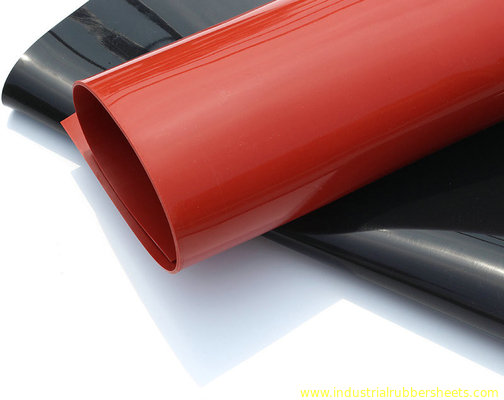 Strato spesso rosso della gomma di silicone da 3 millimetri senza commestibile dell'odore