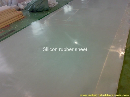 Strato molle bianco 3 millimetri ad alta temperatura trasparenti traslucidi della gomma di silicone spesso