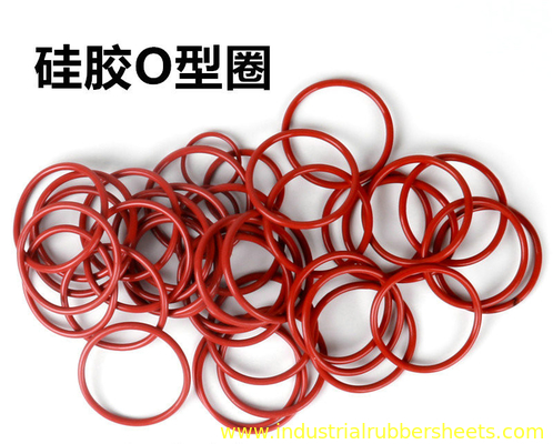 Diverse dimensioni 10 bar anelli O di silicone rosso 30-60% Compressione impostata da -60°C a +260°C