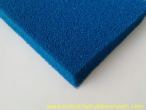 Tessuto blu dell'impressione dello strato della spugna del silicone di colore