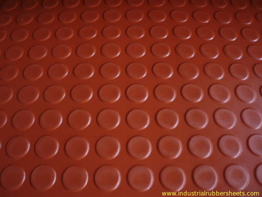 1 - strato di gomma industriale del bottone rotondo di larghezza di 1.5m, strato di gomma antiscorrimento della pavimentazione