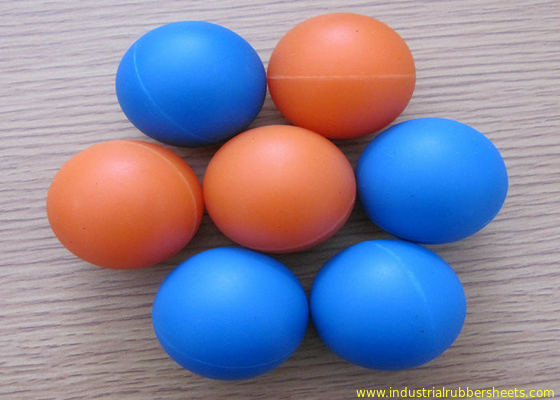 Palla blu, colore rosso, nero, traslucido della gomma di silicone del vergine di 100%