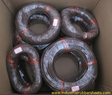 Rondelle di gomma del silicone del cavo di resistente agli'acidi FKM per la guarnizione industriale con il nero, colore di Brown