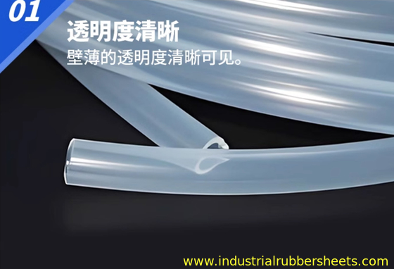 Estrusioni di tubi del silicone del vergine del commestibile 100% forza ad alta resistenza di spessore di 4mm - di 3