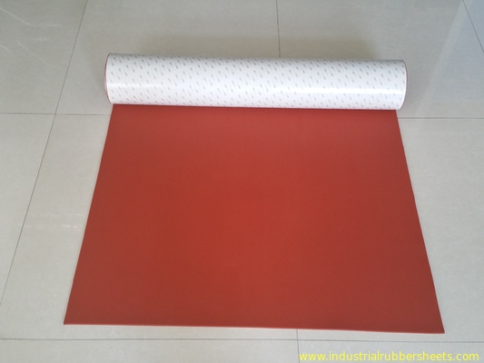 Fogli di gomma di silicone rosso scuro di cellula chiusa e foglio di spugna di silicone resistente alle alte temperature