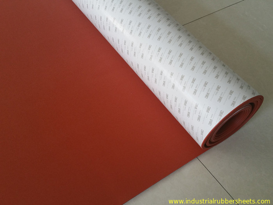 Strato resistente della spugna dello strato/silicone della schiuma del silicone di invecchiamento rosso con l'adesivo di 3m