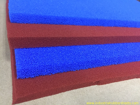 Cella aperta alta temperatura silicone spugna di gomma lamiera di taglio superficie 200psi resistenza alla trazione