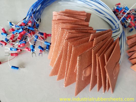 Red Close Cell Silicone Heater Pad 220-240V 350W for Uniform Heating up to 220°C