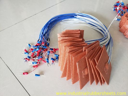 Pad di riscaldamento in silicone a cellule chiuse rosse 220-240V 350W per riscaldamento uniforme fino a 220 °C