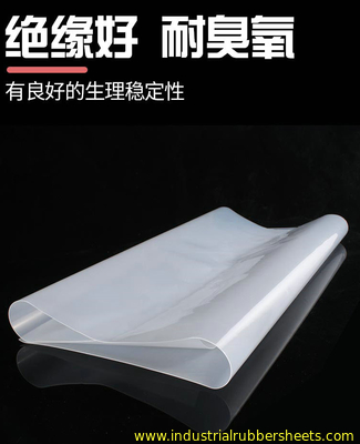 Food Grade Silicone Rubber Sheet 1.25g/cm3 Density 350% Elongation