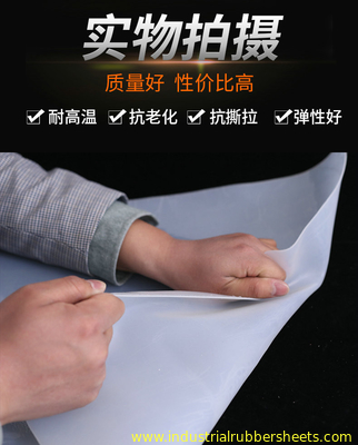 Food Grade Silicone Rubber Sheet 1.25g/cm3 Density 350% Elongation
