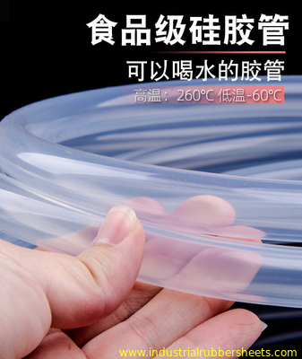 Temperatura elevata del tubo di gomma del silicone del commestibile 2mm