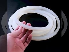 Estrusione di silicone rosso traslucido, profilo di silicone per sigillatura