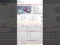 Giunto in poliuretano colore naturale Giunto in metallo Rotex Misura standard