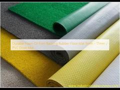 Tappetino per pavimenti in gomma espansa resistente o con supporto rigido 9mm - 17mm / Zerbino in PVC