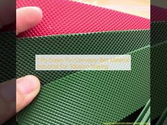 Industriale materiale del nastro trasportatore del PVC di verde di 1 piega per la fabbricazione del tabacco