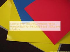 Colorful 1mm Thickness Hypalon Fabrics, Hypalon Rolls for Inflatable Boats, Rafts and Life-Float