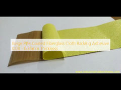 Adesivo di supporto per tessuto in fibra di vetro rivestito in PTFE beige spessore 0,08 - 0,35 mm