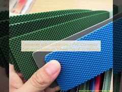 Consegne con nastro trasportatore in PVC personalizzato e diametro minimo ruota di 10-180mm