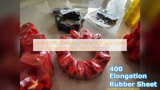 Foglio di gomma industriale: allungamento e resistenza all'usura del 400%.
