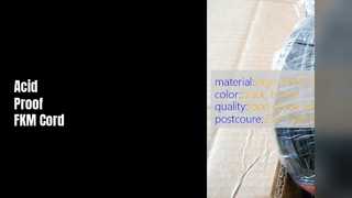 Guarnizioni industriali in cordone di gomma fluorurata FKM resistenti agli acidi