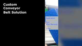 Nastro trasportatore bianco personalizzato per la movimentazione dei materiali