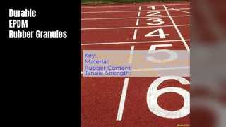 Granuli di gomma EPDM resistente ai raggi UV ad alta densità