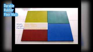 Tappetini in gomma resistente con venature del legno, spessore 10-50 mm