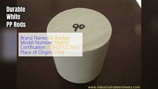 Asta in PP bianco per guarnizioni industriali