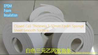Isolamento superficiale liscio in foglio di spugna EPDM