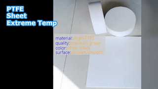 Foglio PTFE 20-30Mpa Bianco Nero Alta temperatura