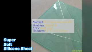 Foglio di gomma siliconica super morbida da 1,2 mm trasparente