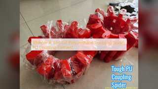 Ragno di accoppiamento in PU rosso per condizioni difficili