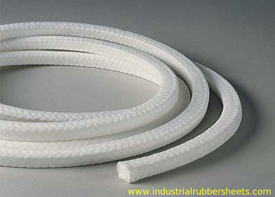 Imballaggio del PTFE intrecciato grata bianca, imballaggio di PTFE con l'olio o senza olio