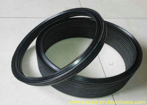 Rondelle di gomma nere del silicone di NBR FKM PTFE/guarnizione di imballaggio a forma di V idraulica