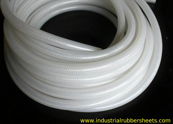 Tubo flessibile intrecciato in silicone rinforzato con treccia in poliestere, resistente alle alte temperature, per uso alimentare e inodore